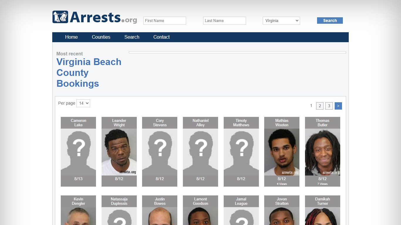Virginia Beach County Arrests and Inmate Search