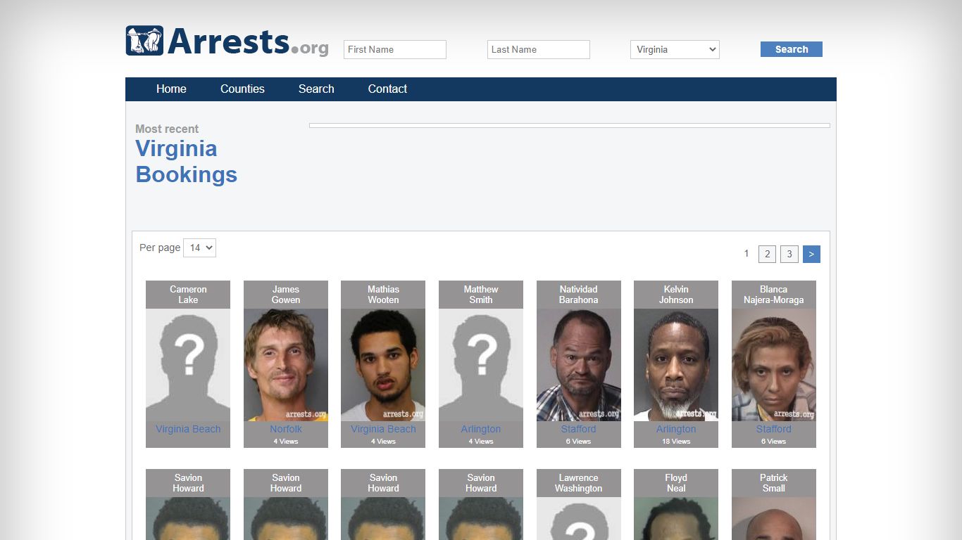 Virginia Arrests and Inmate Search